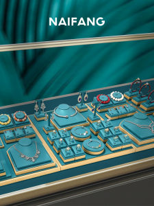 Elegant Jewelry Display Stand National Style Bracelet Necklace Jade Carving Ornament Stand Fashionable Accessory Showcase