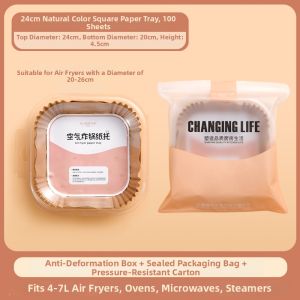 LA SHOAN | Air Fryer Oil Absorbent Paper Liner
