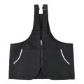 Street Style Single Shoulder Crossbody Workwear Hip Hop Vest Three-Way Bag Canvas Material Zipper Closure Pure Color. 