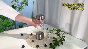 【COD + Local Seller】420ml Hydrogen-Rich Water Cup Electric Hydrogen Rich Water Generator Bottle Titanium Quality Filter Portable Antioxidant Lonizer