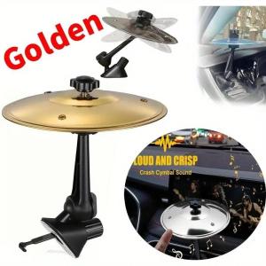 1PC Car Crash Cymbal Air Vent Mini Drum Car Drum Cymbal Air Vent Car Hand-shooting Cymbals Musical Instrument For Car Interior