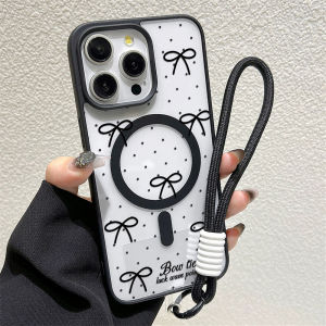 เคสโทรศัพท์แบบแม่เหล็กพร้อมสายคล้องคอสุดหรู สำหรับ iPhone 17 Pro Max 16 13 11 15 14 12 17promax ป้องกันการกระแทก ผลิตจากอะคริลิกแบบด้าน