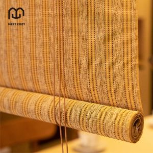 MEET COZY มู่ลี่ไม้ไผ่ ที่ใช้ภายในบ้าน มู่ลี่หน้าต่าง บังแดดได้ 60% blinds วัสดุธรรมชาติ # 1 H-P