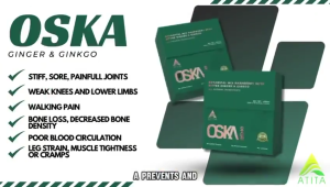 100 % Original➕ OSKA Ginger & Ginkgo health supplement for knee waist pain & heart pain 15 sachets 银杏保健品，缓解膝盖、腰痛和心脏疼痛