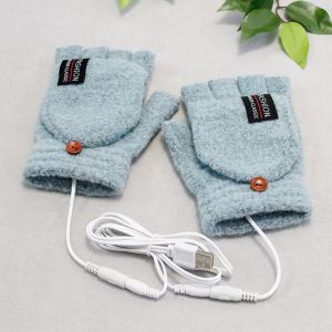 Electric Heated Gloves Hand Warmers Mittens Heater Rechargeable USB Reusable Laptop for Winter Warm Heating Sports Skiing Gloves