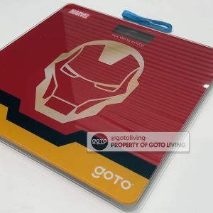 Goto Malaga Qubi X Marvel Timbangan Berat Badan Digital Kaca Baterai