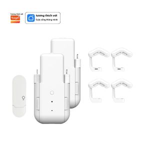 Máy Rèm Thông Minh WiFi 3 Trong 1 Với Cảm Biến Ánh Sáng Hẹn Giờ Điều Khiển Bằng Giọng Nói Và Điều Khiển Ứng Dụng Gateway Cho Tự Động Hóa Gia Đình