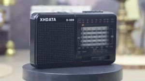 XHDATA | XHDATA D-328 Portable Pocket FM1-2/AM/SW Radio DSP With TF MP3 Player Type-C Compact Travel Camping Radio For Elder