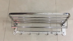 Giá kệ để khăn để đồ nhà tắm giá treo khăn chất liệu inox 304 không gỉ cao cấp.