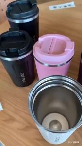 Thermo Cafe Coffee Mug Car Thermos Mug 380/510ML Leak Proof Travel Thermo Cup for Tea Water Coffee Double Stainless Steel