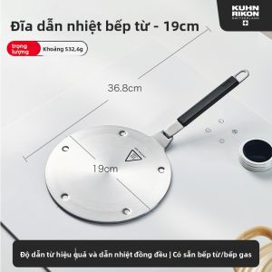 Kuhn Rikon | Đĩa Chuyển Nhiệt Cho Bếp Từ Dùng Với Nồi Moka Và Nồi Sứ Sử Dụng Tại Nhà