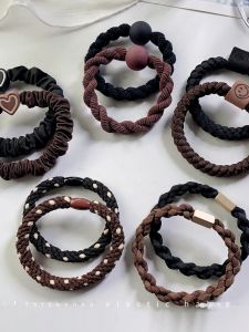 Dây Buộc Tóc Cao Su Bền Có Độ Đàn Hồi Cao Dành Cho Nữ Phụ Kiện Tóc Đuôi Ngựa Thanh Lịch Đơn Giản Của Yaxiu Ở Nhật Bản Và Hàn Quốc