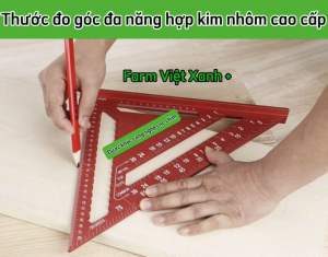 Thước Tam Giác KAPRO 446 Hợp Kim Nhôm Có Độ Chính Xác Cao Dày 45MM Thước Góc Phải Góc Đa Năng 90 Độ