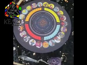 Alas Ramalan Mat pendulum Waite Smith Tablecloth Kartu Tarot Metaphysical