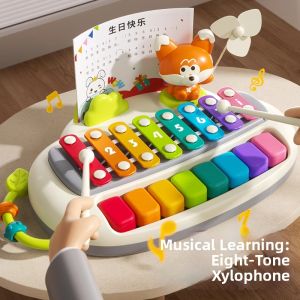 Baby Development Educational Wooden Xylophone 2 in 1 Instrument