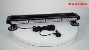 ไฟไซเรน ติดหลังคา 54 LED ไฟกระพริบ ไฟฉุกเฉิน ฐานแม่เหล็ก ปรับได้ 17 จังหวะ 12V/24V