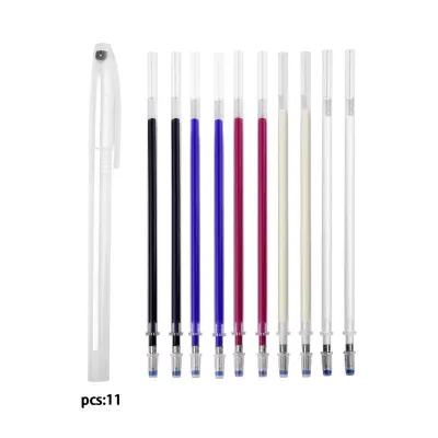 10Pcs/Set Heat Erasable Magic Marker Pen Temperature Disappearing Fabric Fabric Pens Line Marking DIY Craft Sewing Accessories