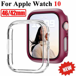For Apple Watch 10 46mm 42mm Rugged PC Protector Bumper Cover Anti-fall Watch Case FOR iWatch Series 10 Smartwatch Replacement Accessories