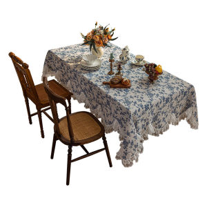 YINSHANG | French Floral Ruffled Retro Luxury Tablecloth
