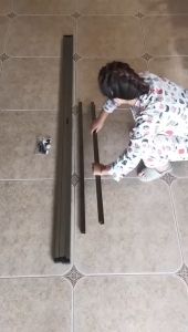 [SG SELLER] Shower Screen Folding Door Aluminum Film Bathroom Dry Wet Separation Waterproof Indoor Partition