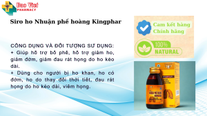 Siro ho Nhuận Phế Hoàng Kingphar 125ml