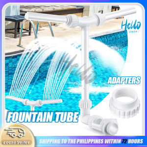 Double Nozzle Swimming Pool Fountain Waterfall Spray Fountain Fits 1.5-inches Threaded Return Fittings Spa Tools/SH243