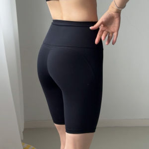 sui xin yu qie | High Waist Five-division Compression Pants For Fitness & Running Women Summer Slim Yoga Pants