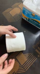 Bịch giấy vệ sinh 4 lớp 1 kg 10 cuộn giấy mềm mịn trăng tinh không lõi