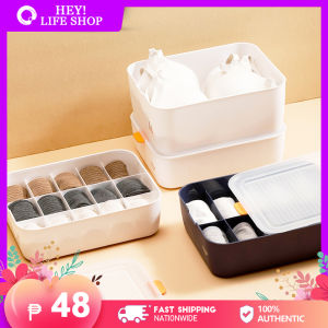 10/15 Grids Underwear Storage Box Organizer Can Be Stacked Bras Storage Cabinet Wardrobe Drawer Bra Ties Panties Underwear Scarf Socks Classification Storage Box
