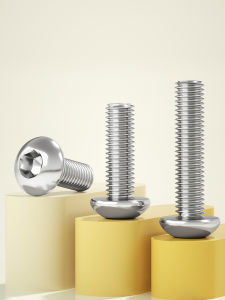 304 Stainless Steel Mushroom Head Internal Hexagonal Screw round Cup Plate Bolt Half round Head Screw M6M8M10M12 Fastener