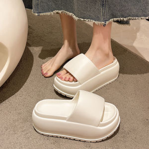 Stunning Thick Heel Sandals Women Summer Outdoor Wear 9cm Fairy Style High Heel Ghillie Sandals Flat Bottom Slip-On Shoes