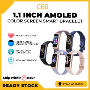 🎁 Original Product + FREE Shipping 🎁 C60 Men Smart Watch Fitness Smartwatch With Temperature Sensor ECG Heart Rate Monitor IP67 Waterproof Womenes Watch Умные часы