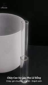 [Amrita] Chày cao su trong suốt cán pha lê rỗng chày đánh chuông ngọc  chuông pha lê - CXNP142