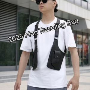 Tas pria / wanita travel paspor passport samping organizer kantong double pocket dompet jalan traveling 2025 terbaru