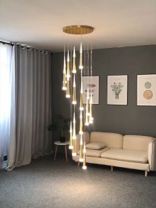 Staircase Chandelier Ceiling Light Center Hanging Lamp for Living Room Lights Dining Pendant Lamps