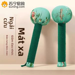 Gậy Mát-xa Hình Gậy Đánh Gối 824 Hình Quả Bóng Hình Tròn Dùng Để Mát-xa Cơ Thể Gối Vai Cổ Lưng Vai Lưng Vai Lưng