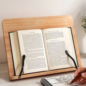 Adjustable Reading Rest Tablet Book Holder Foldable Stand Cook Home Study Room