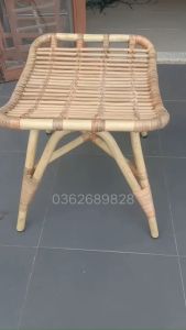 GHẾ ĐÔN MÂY- Bàn Mây- Kệ gác chân bằng mây trang trí nhà cửa homestay quán cà phê