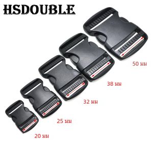 2 ชิ้น/แพ็ค 20-50 มม.ฮาร์ดแวร์พลาสติก Dual ปรับด้านข้างหัวเข็มขัด MOLLE ยุทธวิธีกระเป๋าเป้สะพายหลังเข็มขัดกระเป๋าอะไหล่สายรัด