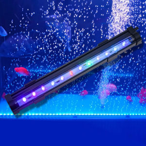 LED Fish Tank Aquarium Lamp Fish Tank Lamp Colorful Increasing Oxygen Bubble Light Waterproof Fish Aquarium Decorative Lamp Decorative Fish Tank Lamp for Aquarium