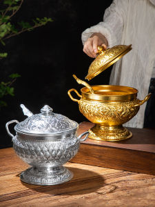 อุปกรณ์อาหารพิเศษสําหรับร้านอาหารไทย หม้อซุป ขนมหวาน นม ชา หม้อข้าว อุปกรณ์ครัวสไตล์ไทย หม้อสปาดฤดูหนาว