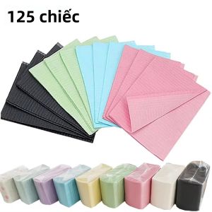 125 Chiếc Khăn Trải Bàn Dùng Một Lần Chống Thấm Nước Màu Đen Khăn Lau Vệ Sinh Khăn Trải Bàn Cho Bệnh Nhân Khăn Ăn Nha Khoa Phụ Kiện Thiết Yếu Cho Xăm Hình