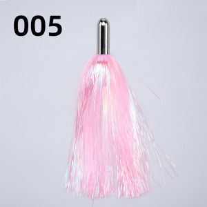 15cm/22g Big Game Lures Metal Trolling Lure Hair Bait DIY Jet Head Tuna Lure Marlin Bait Deep Sea Trolling Bait