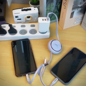 Kabel Data 3 in 1 Fast Charging Remax RC-C029 Linon Series 66W Retractable 3in1 USB-A to Micro - Lightning - Type-C