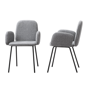 Modern Minimalist Dining Chair Home Use Italian Vintage Single Chair Armchair Study Room Sofa Fabric Backrest Soft Padded