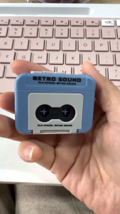 LD-C1326 Gantungan Kunci Rekaman Musik Box Mini Keychain Voice Tape Recorder Unik / Ganci Lucu