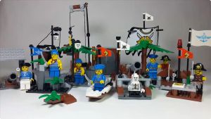 Jie Star Super Pirate Bases Collection Blocks RIC (17136) Raion Bricks toys for boys