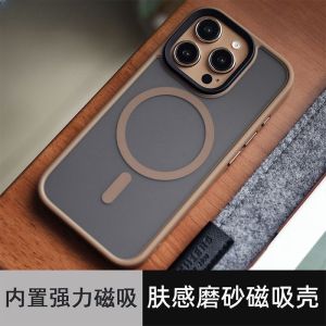 Magnetic Attraction iPhone 16Pro Max Case Full Protection Anti-Fall Matte Finish Skin like Texture for Men And Women High End Protective Cover