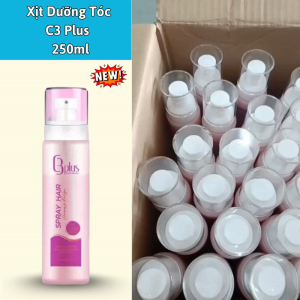 Xịt dưỡng tóc C3 Plus 250ml Phục Hồi Độ Bóng Mượt Tự Nhiên Cho Tóc hương thơm dễ chịu .