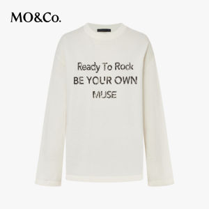 MO&Co. | Wool & Cashmere Blend Printed Sweater